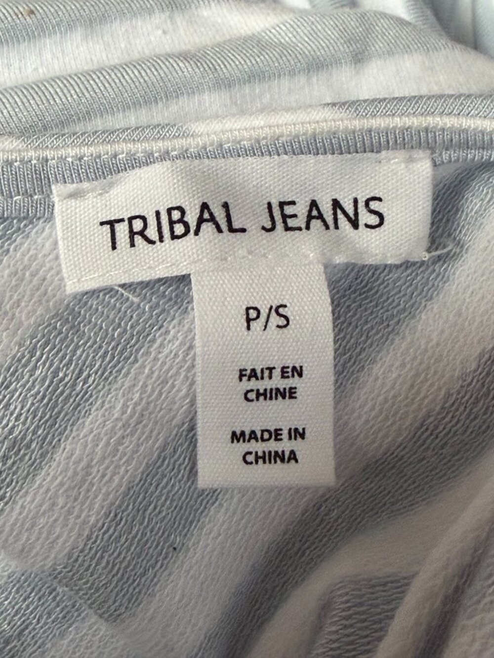 Tribal Jeans Blue & White Striped Wide Leg Jumpsuit | Petite Small P/S - Picture 4 of 5